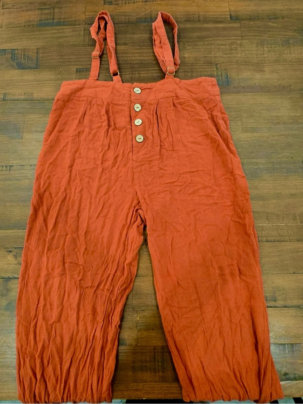 Haute Monde Orange Button-Front Pants